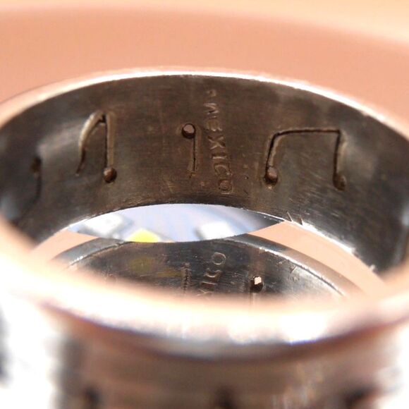 925 Sterling Silver Music Notes Musical Score Rings Sz. 11 - Made in Mexico - Picture 5 of 5